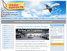 Tablet Screenshot of ferien-parken.de